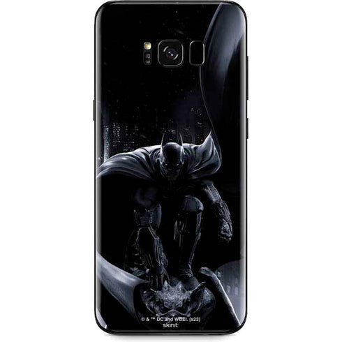 DC Comics Arkham Origins Batman In action pose Galaxy S8 Plus Skin